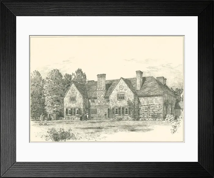 Framed Print : House In North Hampshire, Garden Front Framed Print : House In North Hampshire, Garden Front