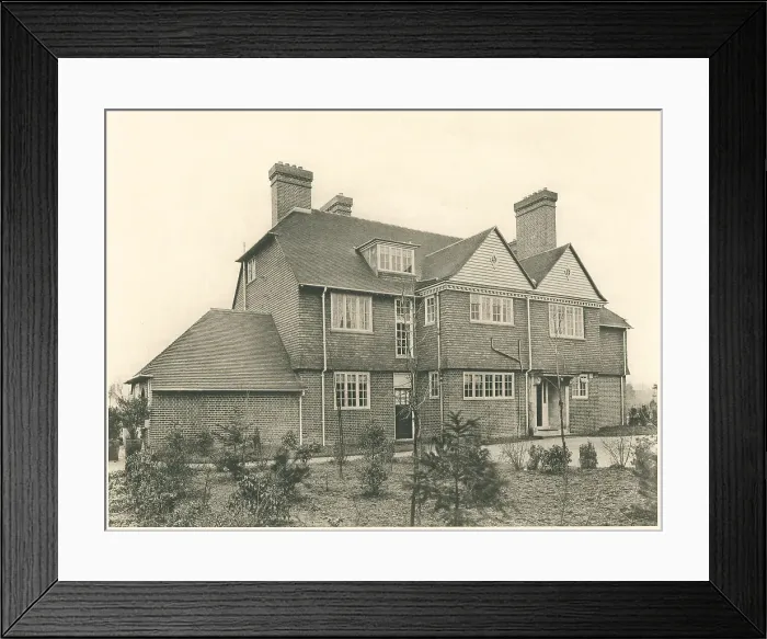 Framed Print : House in West Kent, Entrance Front Framed Print : House in West Kent, Entrance Front