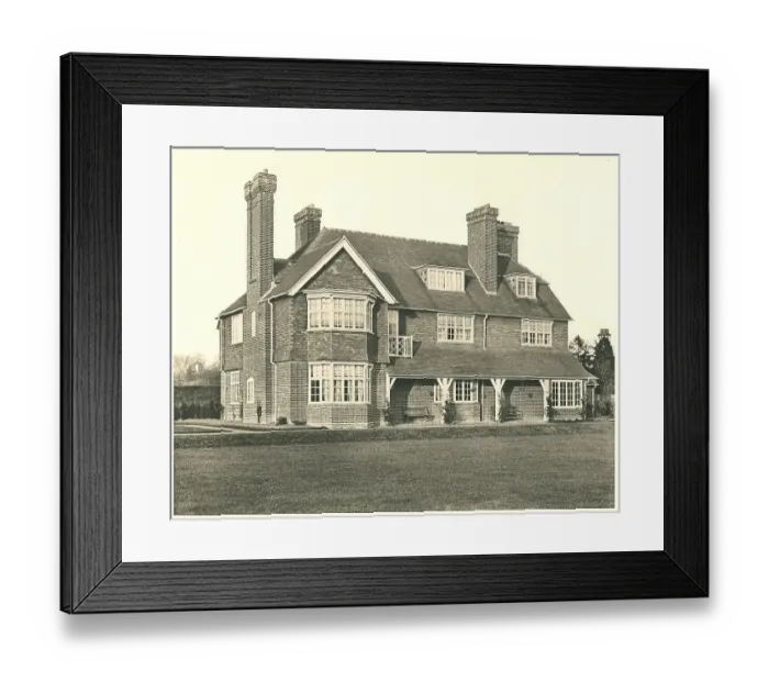 Framed Print : House in West Kent, Garden Front Framed Print : House in West Kent, Garden Front
