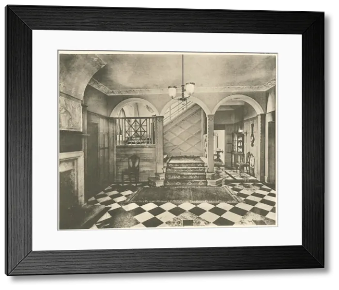 Framed Print : House In The Channel Islands, The Hall Framed Print : House In The Channel Islands, The Hall