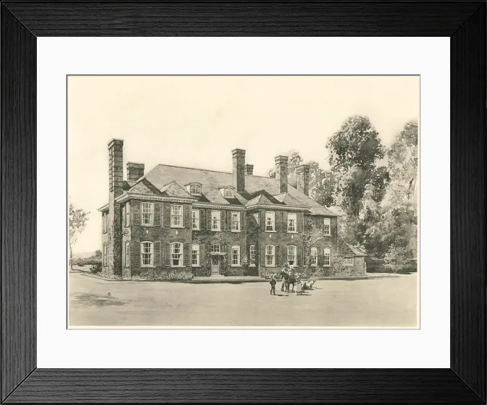 Framed Print : House In Kent, Garden Front Framed Print : House In Kent, Garden Front