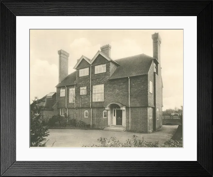 Framed Print : House in West Kent, Entrance Front Framed Print : House in West Kent, Entrance Front