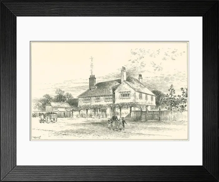 Framed Print : Doctor's House, Buckinghamshire Village Framed Print : Doctor's House, Buckinghamshire Village