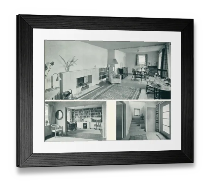 Framed Print : Modernist House Interior At Tewin, Hertfordshire Framed Print : Modernist House Interior At Tewin, Hertfordshire