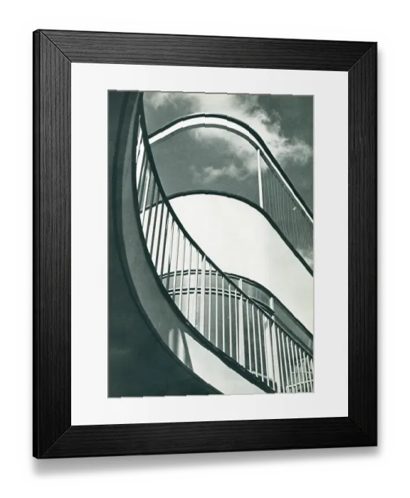 Framed Print : Modernist House In Church Street, Chelsea, Balcony Framed Print : Modernist House In Church Street, Chelsea, Balcony