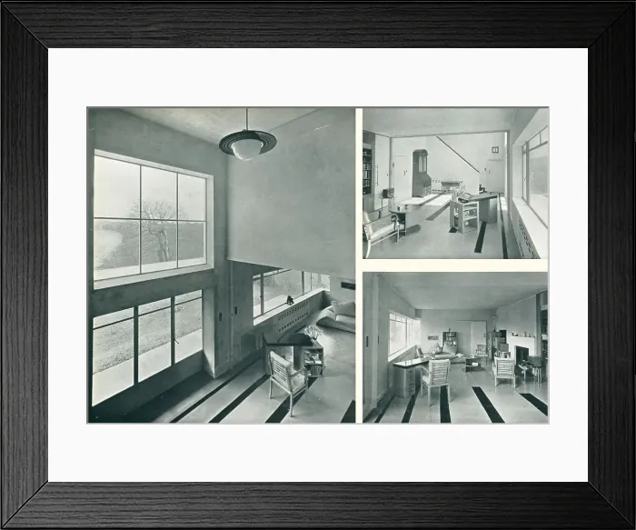 Framed Print : Modernist House Interiors, Sneyd Park, Bristol Framed Print : Modernist House Interiors, Sneyd Park, Bristol