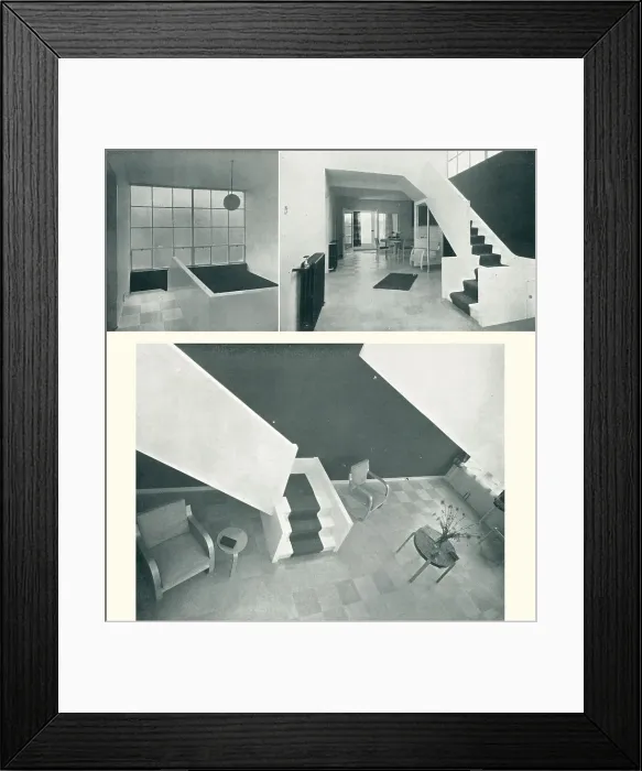 Framed Print : Modernist House At Ewell, Surrey, Interiors Framed Print : Modernist House At Ewell, Surrey, Interiors