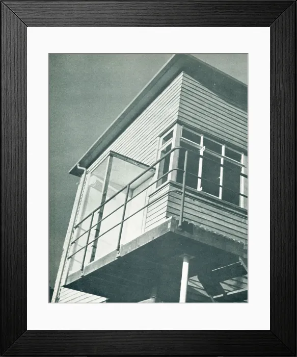 Framed Print : Modernist House, Chipperfield, Staircase Framed Print : Modernist House, Chipperfield, Staircase