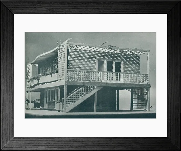 Framed Print : Modernist Exhibition House, Olympia Framed Print : Modernist Exhibition House, Olympia