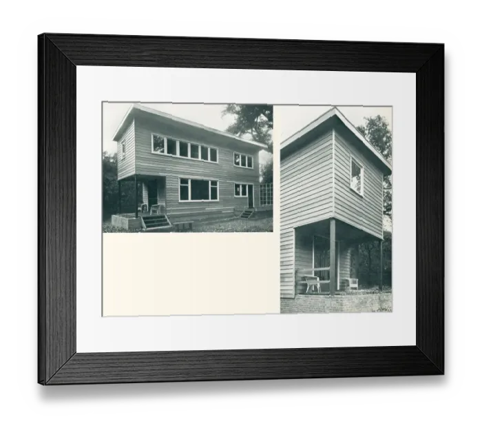 Framed Print : Modernist House, Woodford, Essex Framed Print : Modernist House, Woodford, Essex