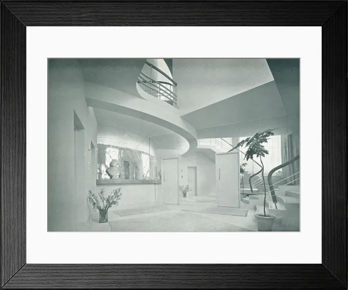 Framed Print : Modernist House, Surrey, Interior