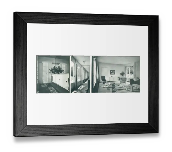 Framed Print : Modernist House, Chalfront, St. Giles. Interiors Framed Print : Modernist House, Chalfront, St. Giles. Interiors