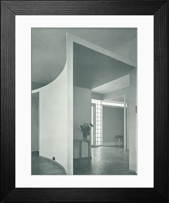Framed Print : Modernist Bungalow, Whipsnade, Interior