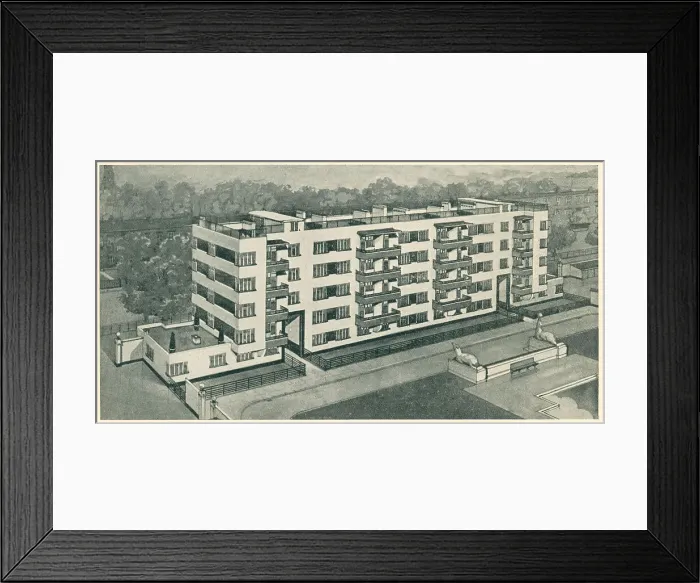 Framed Print : Architectural Perspective Of Residential Flats Framed Print : Architectural Perspective Of Residential Flats