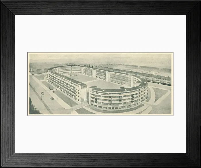 Framed Print : Architectural Drawing, Residential Flats Framed Print : Architectural Drawing, Residential Flats