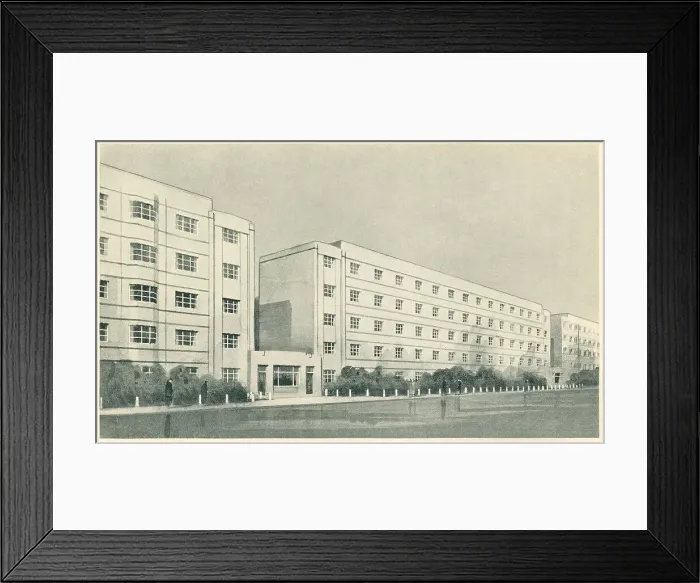 Framed Print : Architectural Drawing, Residential Flats Framed Print : Architectural Drawing, Residential Flats