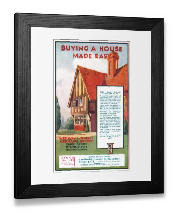 Framed Print : Wesleyan & General Advertisement Framed Print : Wesleyan & General Advertisement