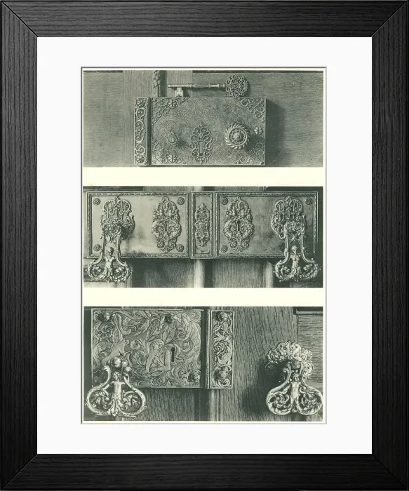 Framed Print : George Crawley Silver Locks And Handles Framed Print : George Crawley Silver Locks And Handles