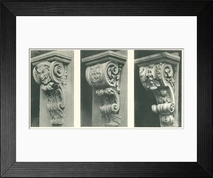 Framed Print : Brackets, Westbury House, Long Island Framed Print : Brackets, Westbury House, Long Island