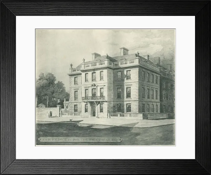 Framed Print : George Crawley, House In Park Lane Framed Print : George Crawley, House In Park Lane