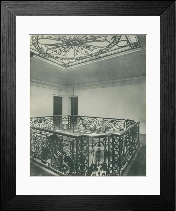 Framed Print : Aldford House, Park Lane, Staircase Skylight Framed Print : Aldford House, Park Lane, Staircase Skylight
