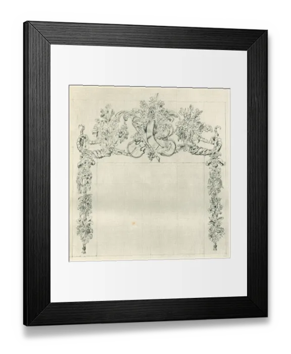 Framed Print : Overmantel Design George Crawley Framed Print : Overmantel Design George Crawley