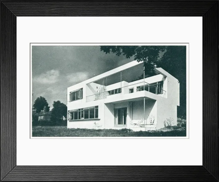 Framed Print : Concrete Modernist House Framed Print : Concrete Modernist House