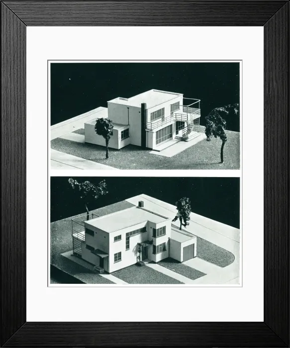 Framed Print : Seaside House Architectural Models Framed Print : Seaside House Architectural Models
