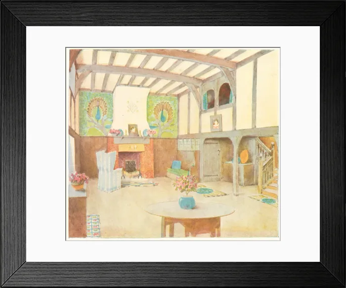 Framed Print : A Roadside House, The Hall Framed Print : A Roadside House, The Hall