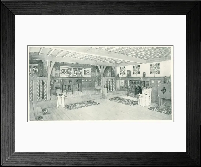 Framed Print : Arts & Crafts Music Room Framed Print : Arts & Crafts Music Room