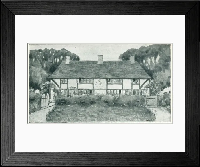 Framed Print : Pair Of Cottages Framed Print : Pair Of Cottages