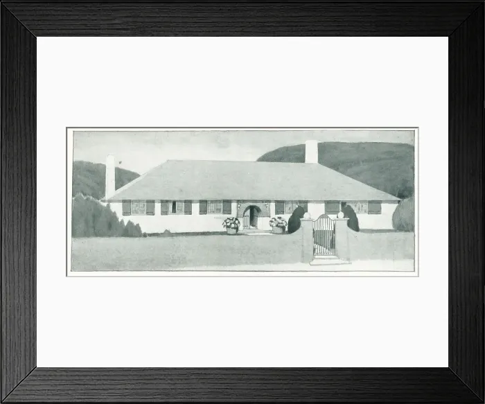 Framed Print : Baillie Scott Holiday House Framed Print : Baillie Scott Holiday House