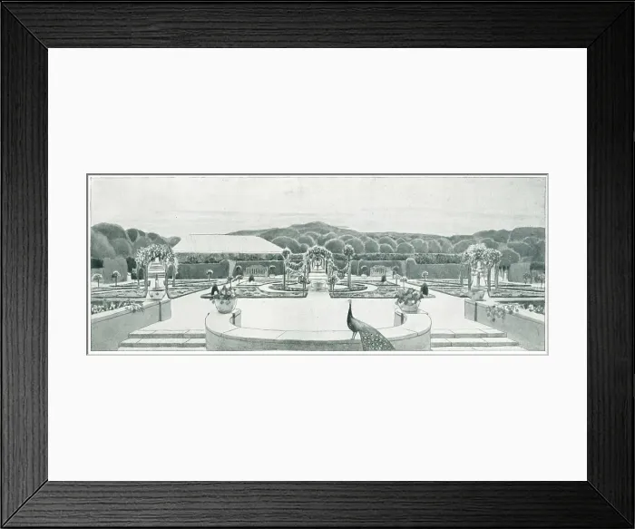 Framed Print : House And Garden, Poland Framed Print : House And Garden, Poland