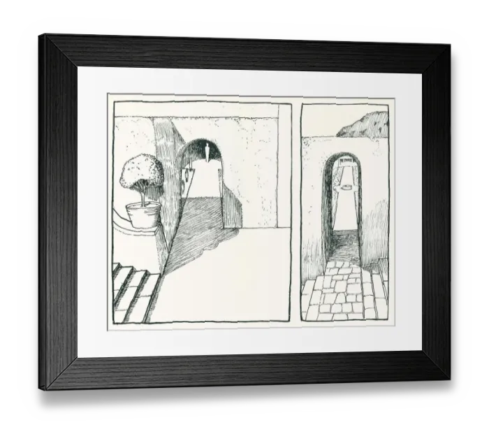 Framed Print : House And Garden, Switzerland Framed Print : House And Garden, Switzerland