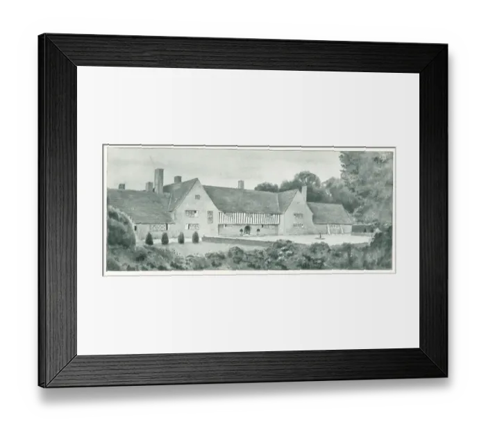 Framed Print : Baillie Scott, Trecourt Entrance Front Framed Print : Baillie Scott, Trecourt Entrance Front