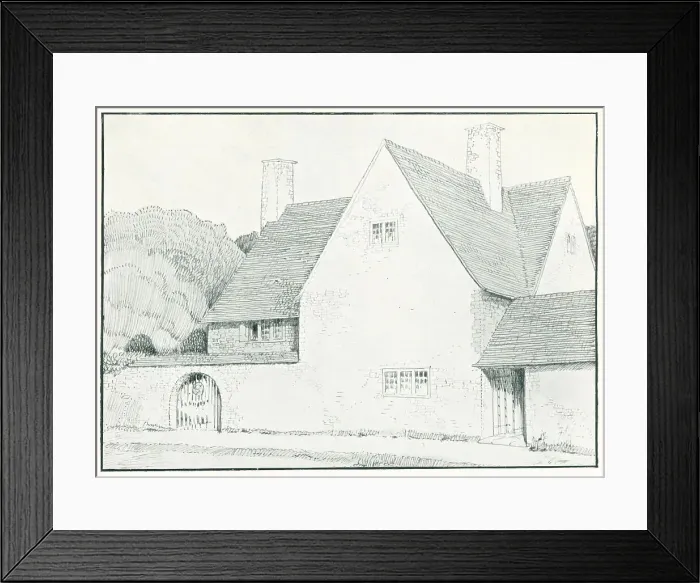 Framed Print : Baillie Scott, White Nights, Exterior Framed Print : Baillie Scott, White Nights, Exterior