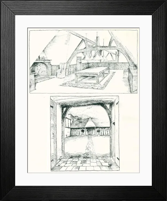 Framed Print : Baillie Scott, The Haven, Surrey Framed Print : Baillie Scott, The Haven, Surrey