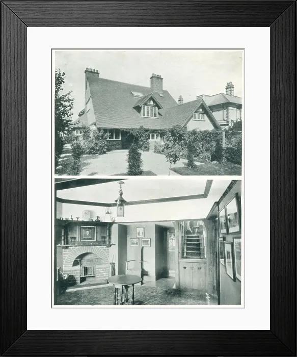 Framed Print : The Five Gables, Baillie Scott Framed Print : The Five Gables, Baillie Scott