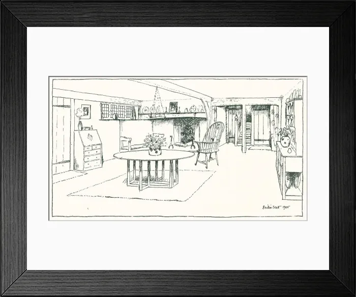 Framed Print : Halycon Cottage Living Room Framed Print : Halycon Cottage Living Room
