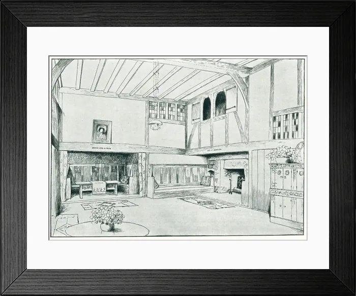 Framed Print : The Crossways, Hall Framed Print : The Crossways, Hall