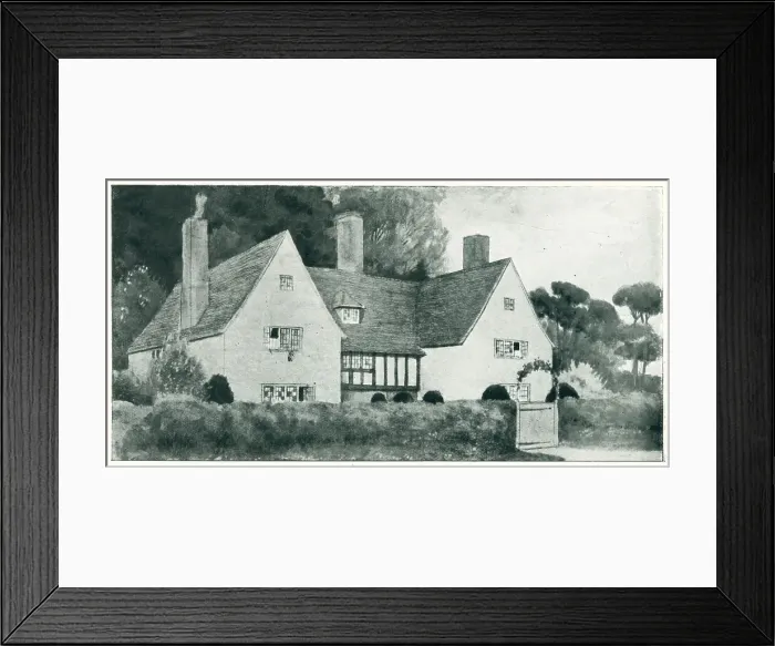 Framed Print : A Roadside House, Baillie Scott Framed Print : A Roadside House, Baillie Scott