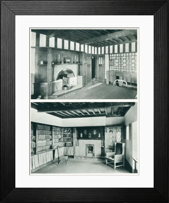 Framed Print : The Garth, Baillie Scott, Interior Framed Print : The Garth, Baillie Scott, Interior