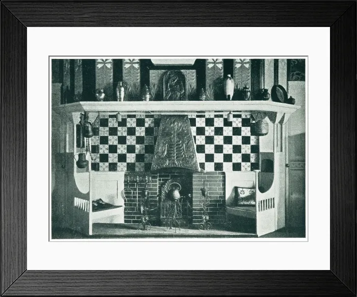 Framed Print : New Palace, Darmstadt, Fireplace Framed Print : New Palace, Darmstadt, Fireplace