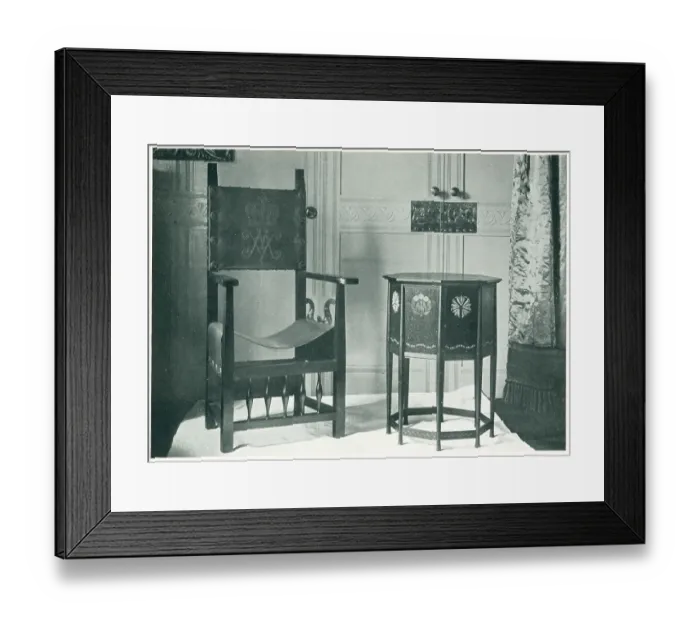 Framed Print : New Palace, Darmstadt, Furniture Framed Print : New Palace, Darmstadt, Furniture