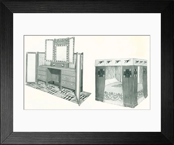 Framed Print : Baillie Scott Furniture Framed Print : Baillie Scott Furniture
