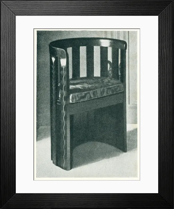 Framed Print : Baillie Scott, Inlaid Chair Framed Print : Baillie Scott, Inlaid Chair