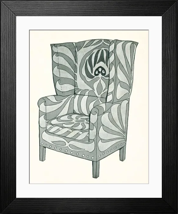 Framed Print : Baillie Scott, Arm Chair Framed Print : Baillie Scott, Arm Chair