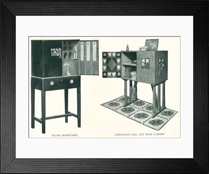 Framed Print : Baillie Scott Furniture Framed Print : Baillie Scott Furniture