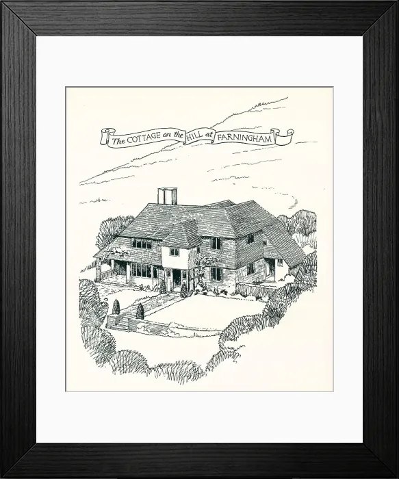 Framed Print : Cottage On The Hill, Farningham Framed Print : Cottage On The Hill, Farningham