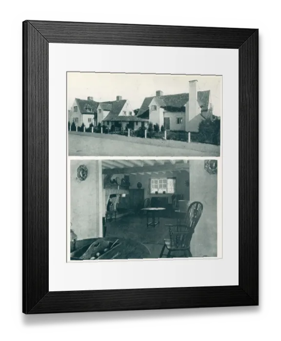 Framed Print : Cottages, Gidea Park, Essex Framed Print : Cottages, Gidea Park, Essex